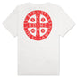 Red Circle Tee - White