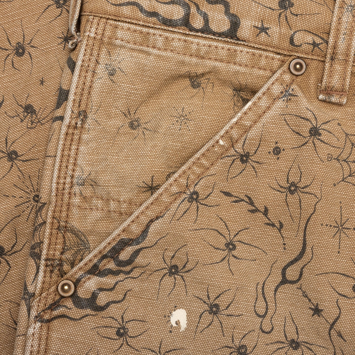 Saint Michael X Dr.Woo Mx6 Double Knee Pants - Beige
