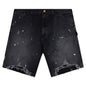 Double Knee Shorts - Black
