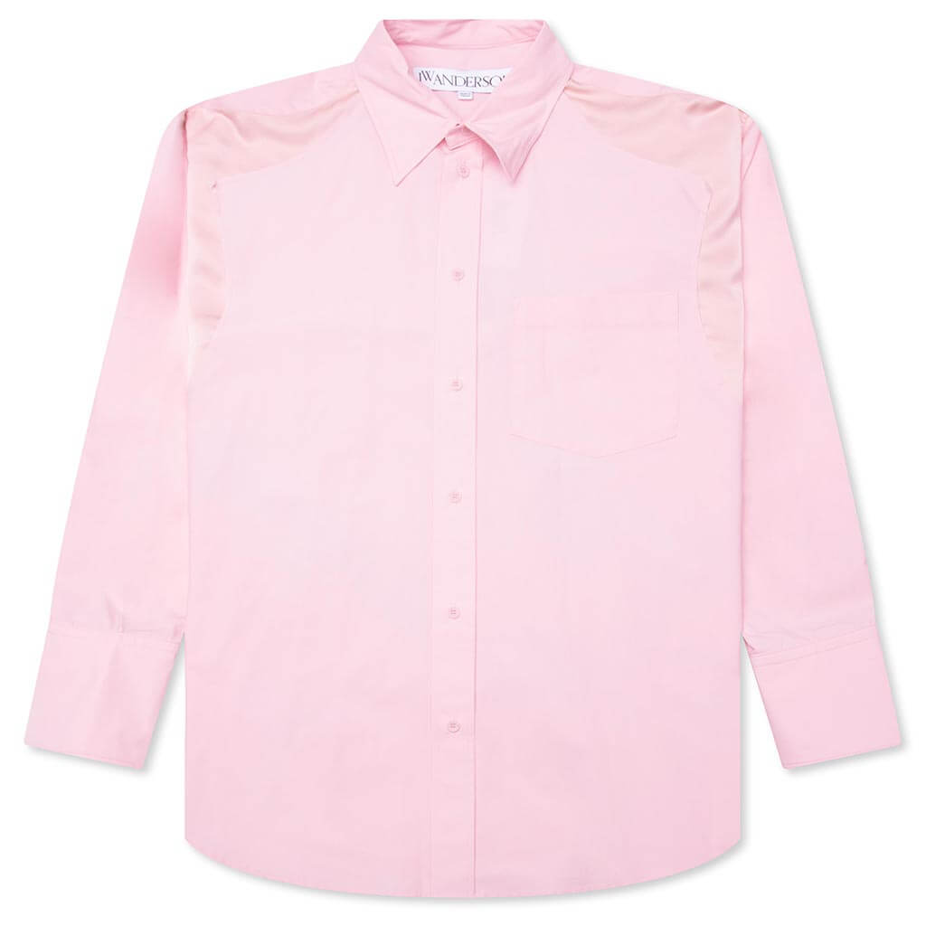 Satin Insert Shirt - Rose Pink