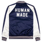 Satin Stadium Jacket - Navy