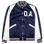 Satin Stadium Jacket - Navy