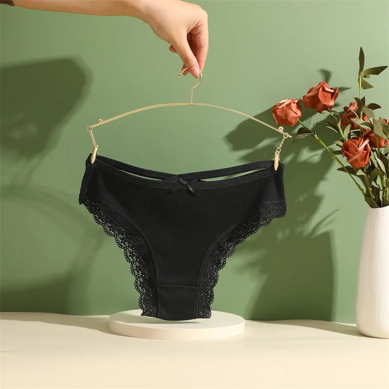 Lace Brazilian Panties Women Low Rise Cotton Underwear