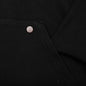 Script Embroidered Hoodie - Black