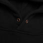 Script Embroidered Hoodie - Black