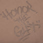 Script Embroidered Hoodie - Light Brown