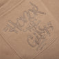 Script Embroidered Sweats - Light Brown