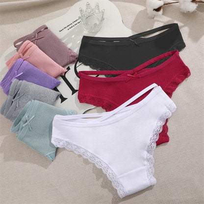 Lace Brazilian Panties Women Low Rise Cotton Underwear