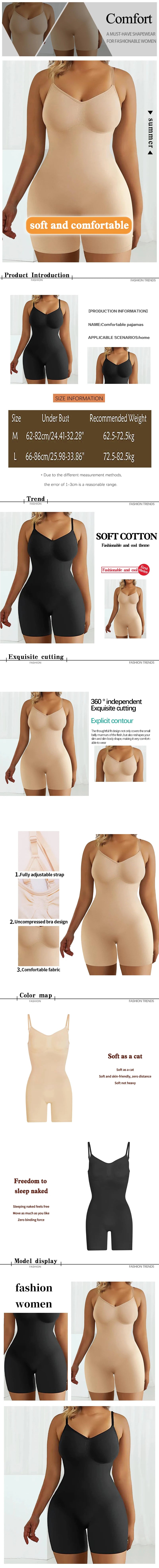 Seamless Bodysuit Shapewear – Tummy Control & High Waist
