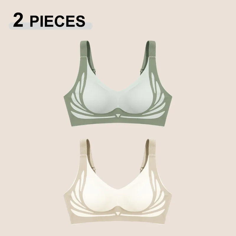 Angel Wings Seamless Push Up Bra No Wire Lingerie