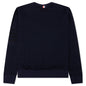 Seersucker Loopback 4-Bar Crew Neck Sweatshirt - Navy