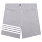 Seersucker Loopback Sweatshorts - Light Grey