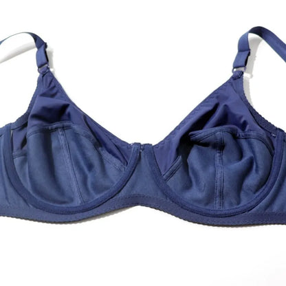 Plus Size Underwire Bra No Pad Unlined Support Bra