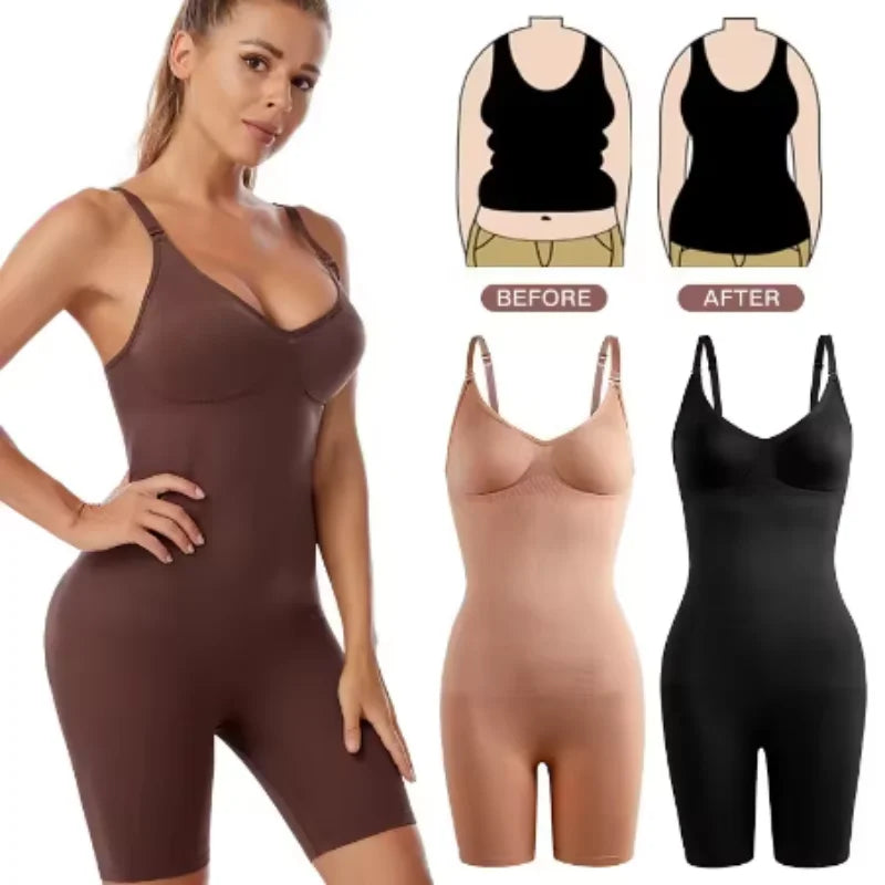 Seamless Shapewear Bodysuit for Women – Tummy Control
