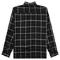 Shadow Plaid Rayon Shirt - Black