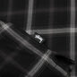 Shadow Plaid Rayon Shirt - Black