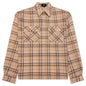 Sheer Flannel Shirt - Brown Checker