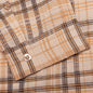 Sheer Flannel Shirt - Brown Checker