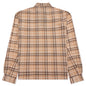 Sheer Flannel Shirt - Brown Checker