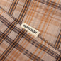 Sheer Flannel Shirt - Brown Checker
