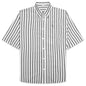 Stripe Button Up Shirt - Black/White