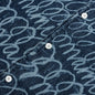 Bleached Echoes Organic Poplin Bowling Shirt - Blue Kyanite