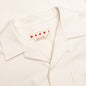 Cream Denim Short Sleeve Shirt with Trunakaroo Plaque - Bone