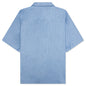 Blue Denim Short Sleeve Shirt with Trunakaroo Plaque - Iris Blue