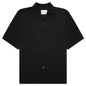 Glass Finish Cotton Poplin Shirt - Black