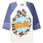 Shit Fuck Raglan Tee Shirt - Multi