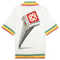 Short Sleeve Cuban Collar Shirt - White