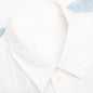 Linen Shirt with Hubert Objects Print- Blue/White