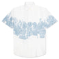 Linen Shirt with Hubert Objects Print- Blue/White