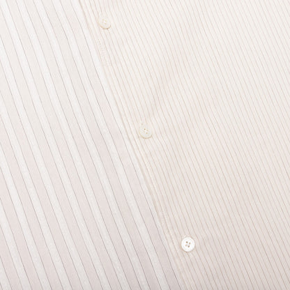 Short Sleeves Asymetric Shirt - Chalk