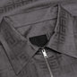 Short Sleeves Boxy Fit Zipped Shirt - Titanium
