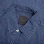 Logo Embroidered Short-Sleeve Shirt - Denim Blue
