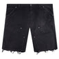 Stud Denim Shorts - Black