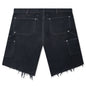 Stud Denim Shorts - Grey