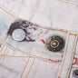 Denim Shorts - White/Multi