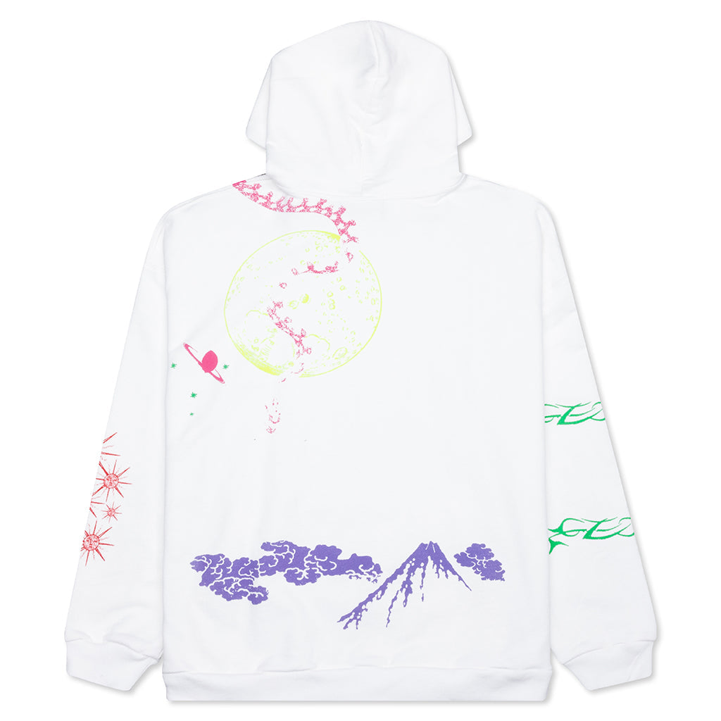 Himalayas Tattoo Hoodie - White