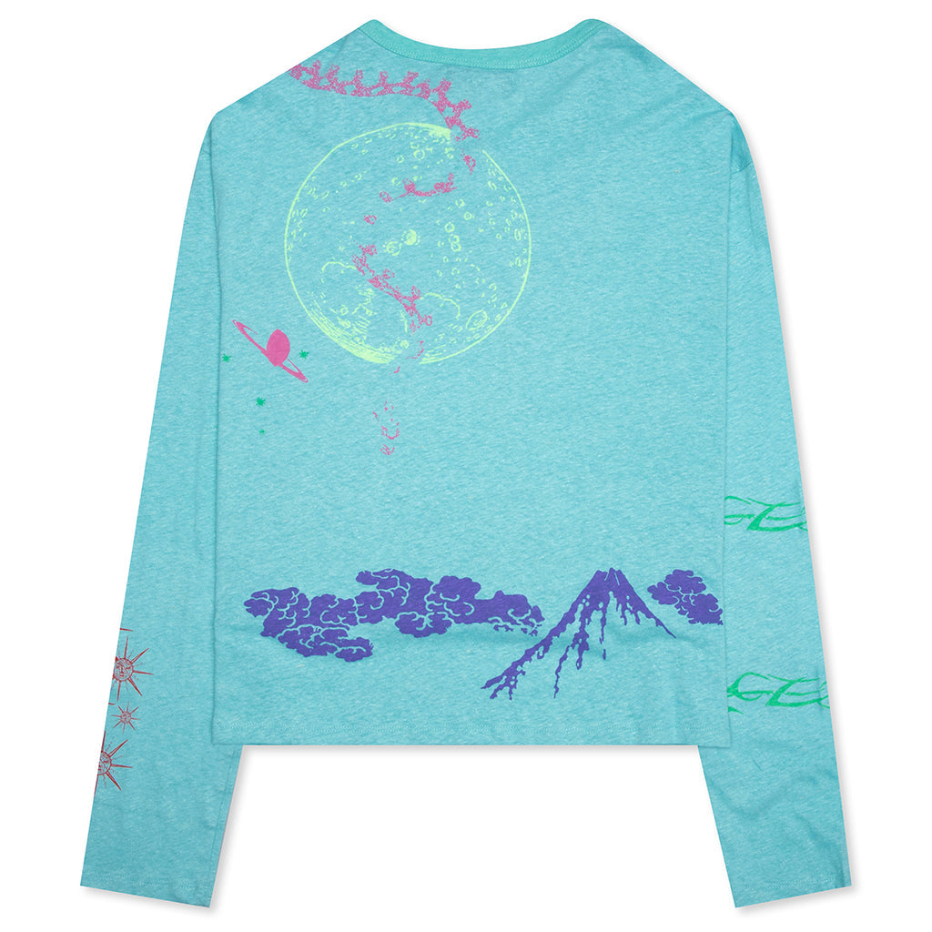 Himalayas Tattoo L/S Tee - Teal