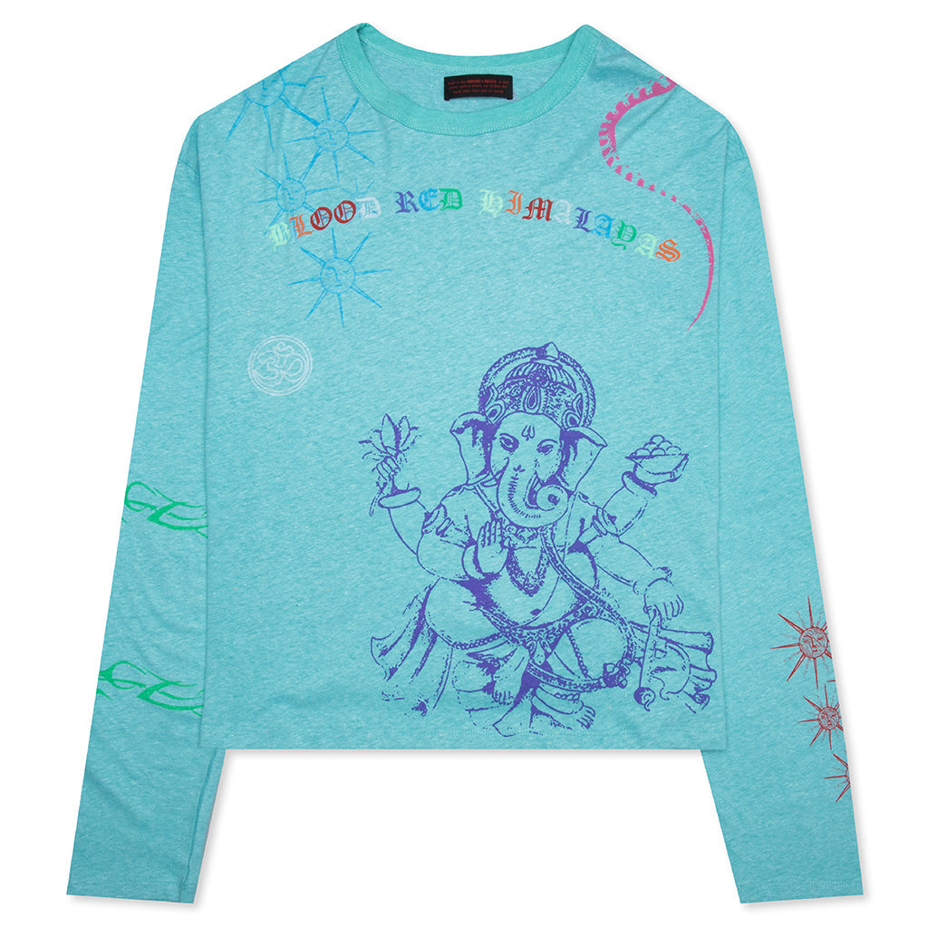 Himalayas Tattoo L/S Tee - Teal