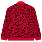 Leopard Cardigan Sweater - Red