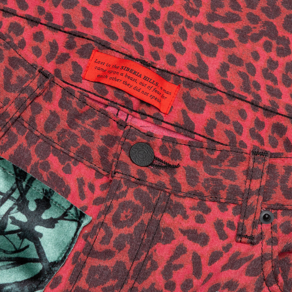 Patchwork Hiker Pants - Cherry