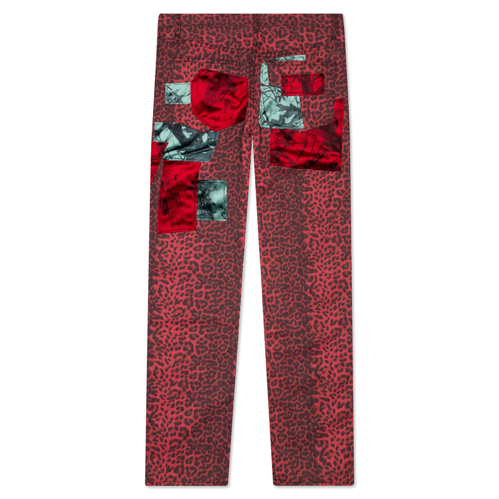 Patchwork Hiker Pants - Cherry