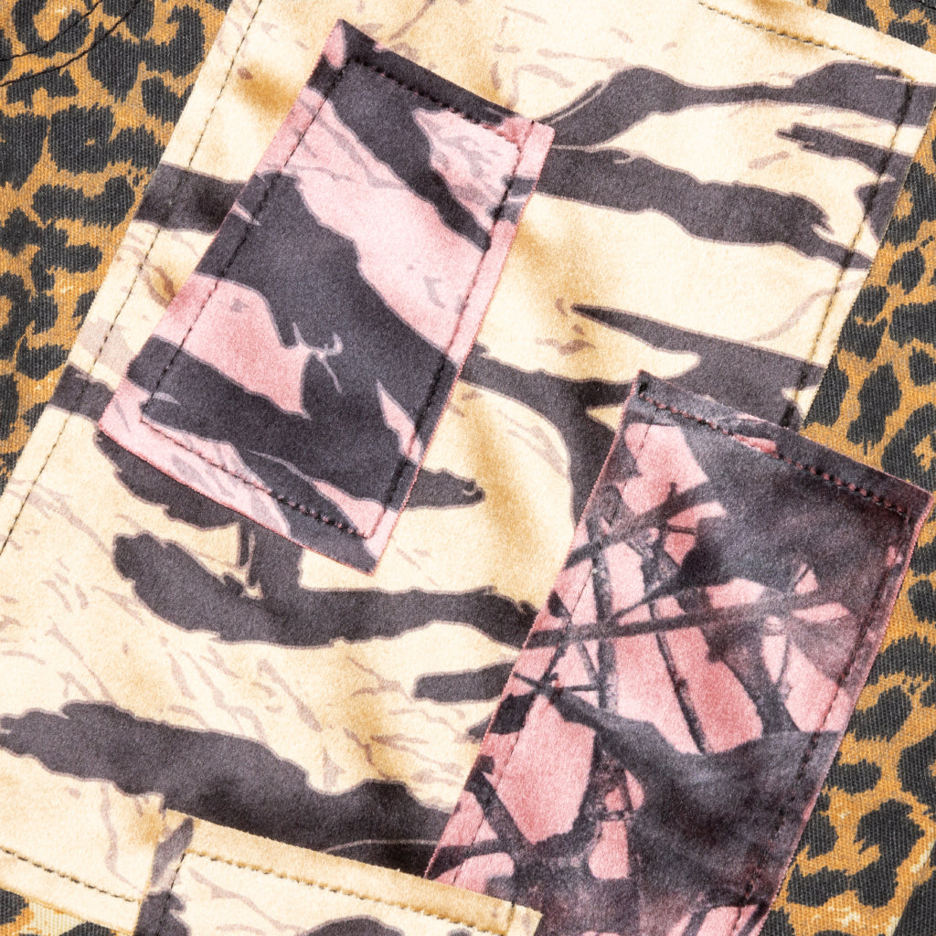 Patchwork Hiker Pants - Leopard