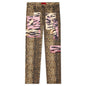 Patchwork Hiker Pants - Leopard
