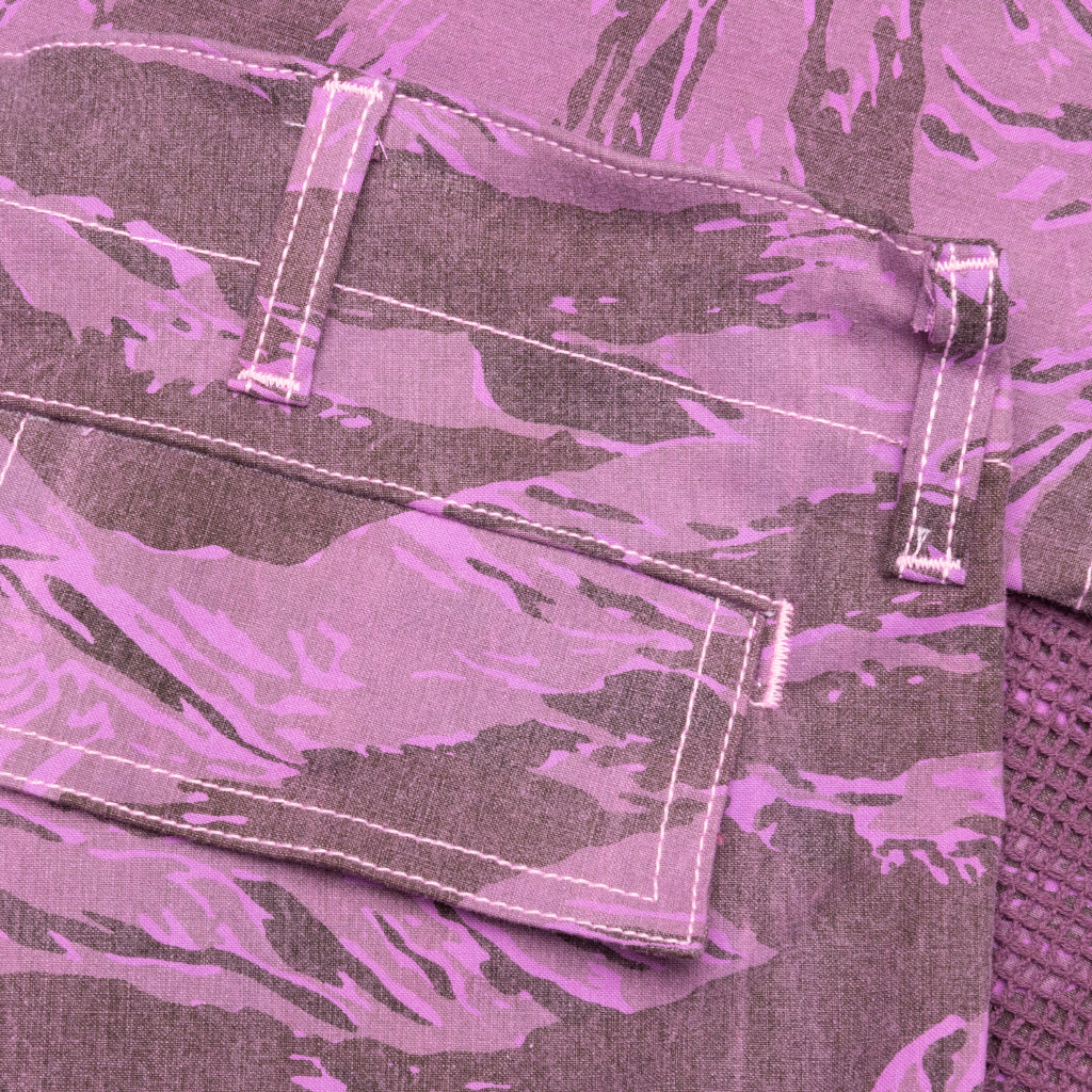 Purple Tiger Camo Netted Pants - Purple Snow Camo