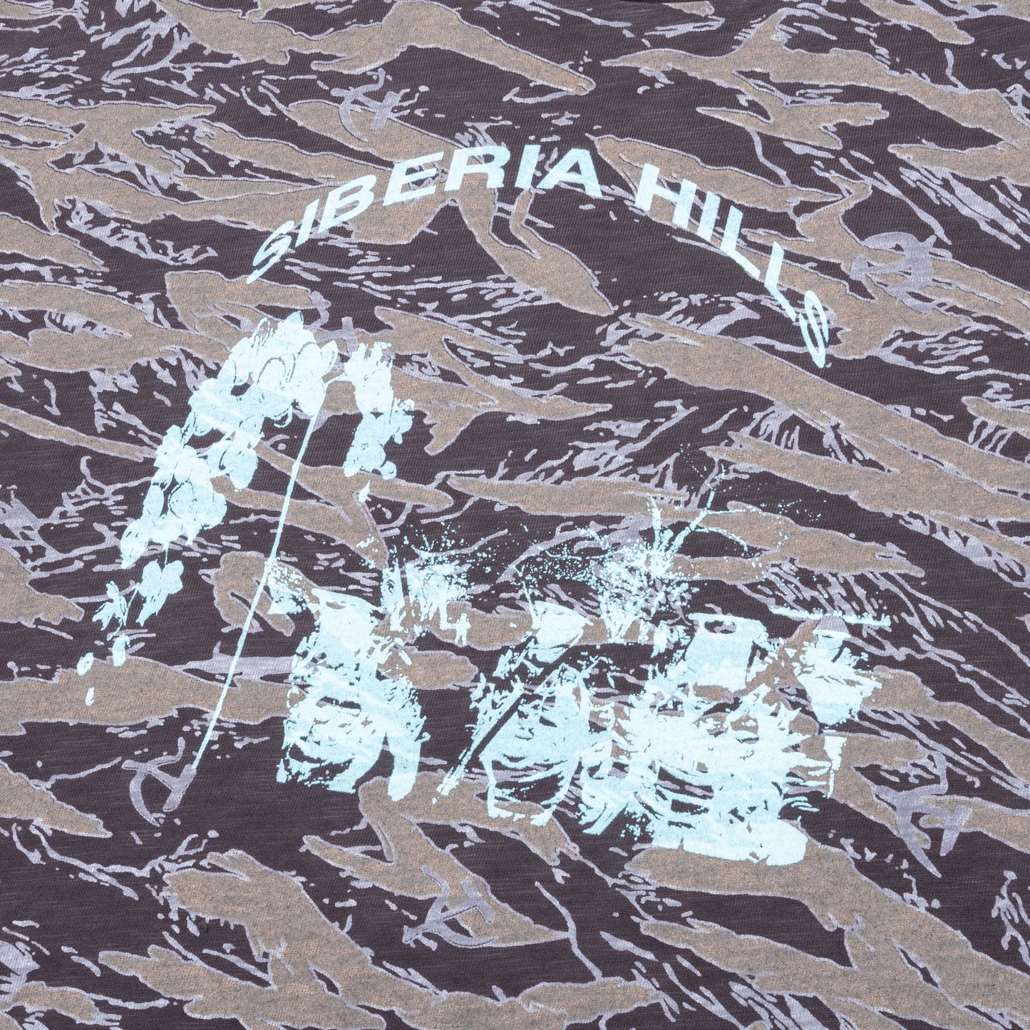 Sickle Camo Logo Tee - Slate Brown