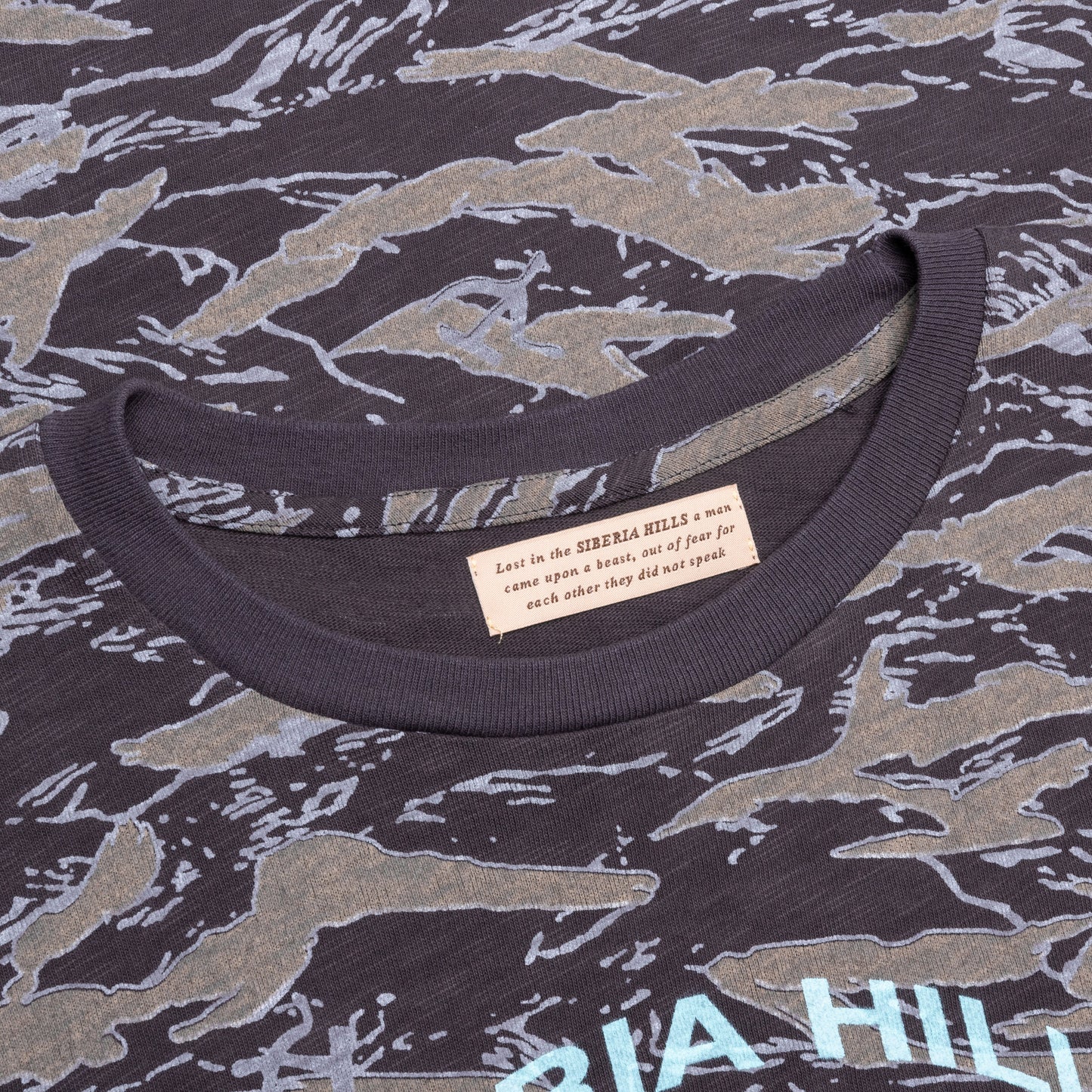 Sickle Camo Logo Tee - Slate Brown